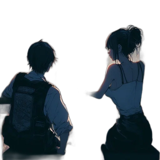 jacket, anime, concept art, watercolor, pixel art, neon lights, rain, outer space transparent PNG cut-out