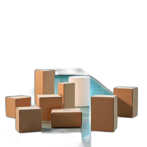 furniture, 3d render, concept art, underwater transparent PNG cut-out