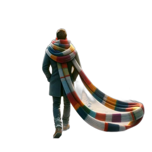 jacket, umbrella, staff, weapon, 3d render, concept art, watercolor, photorealistic transparent PNG cut-out