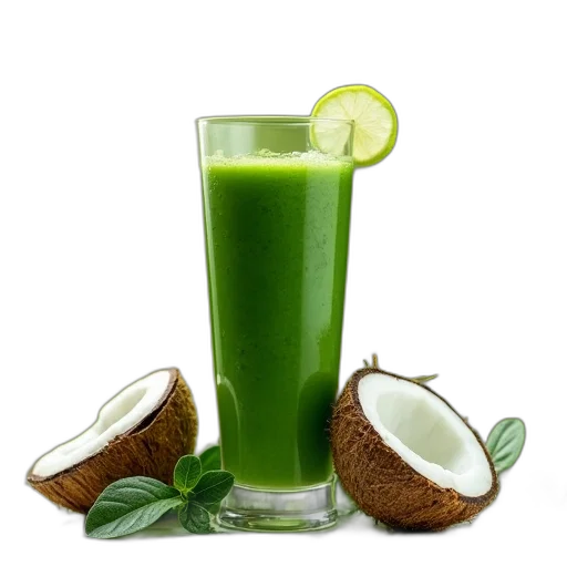 food, photorealistic, green, organifi transparent PNG cut-out