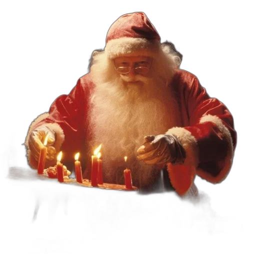staff, 3d render, concept art, photorealistic, figure, santa, claus, suit transparent PNG cut-out