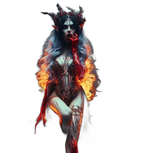 creature, dragon, staff, concept art, fantasy art, comic book art, pixel art, fire transparent PNG cut-out
