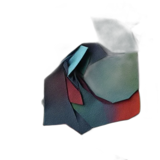 mask, umbrella, hat, crown, 3d render, vaporwave, concept art, photorealistic transparent PNG cut-out