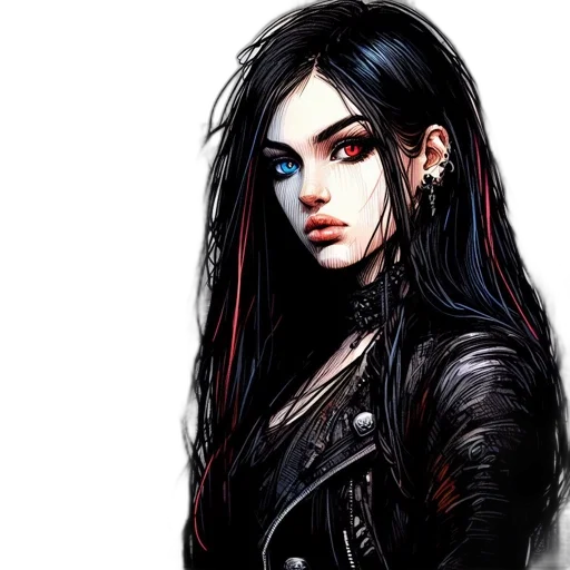 jacket, fantasy art, comic book art, concept art, photorealistic, dark, red, young transparent PNG cut-out