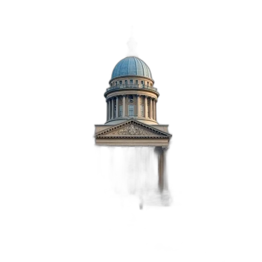 building, umbrella, staff, hat, concept art, photorealistic, 3d render, pixel art transparent PNG cut-out