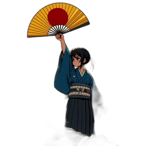 umbrella, staff, weapon, anime, pixel art, concept art, fantasy art, rain transparent PNG cut-out