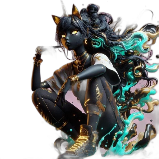 dragon, mask, jewelry, staff, fantasy art, concept art, anime, pixel art transparent PNG cut-out