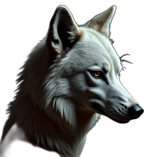 animal, face, staff, creature, fantasy art, photorealistic, concept art, watercolor transparent PNG cut-out