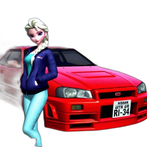 car, weapon, face, animal, vaporwave, 3d render, anime, pixel art transparent PNG cut-out