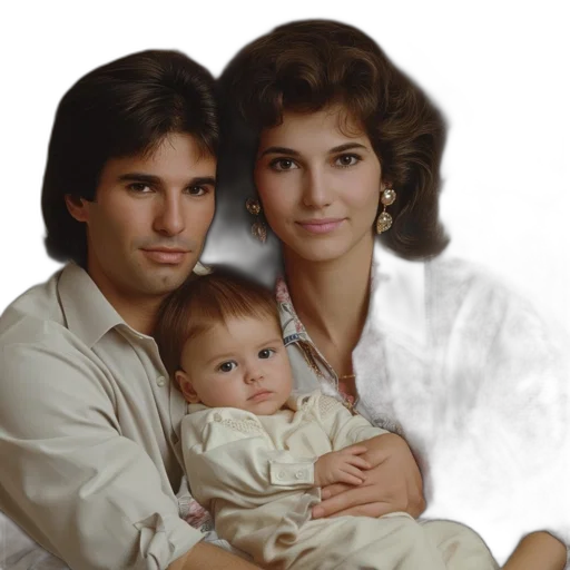 face, hair, furniture, crown, photorealistic, oil painting, vaporwave, family transparent PNG cut-out