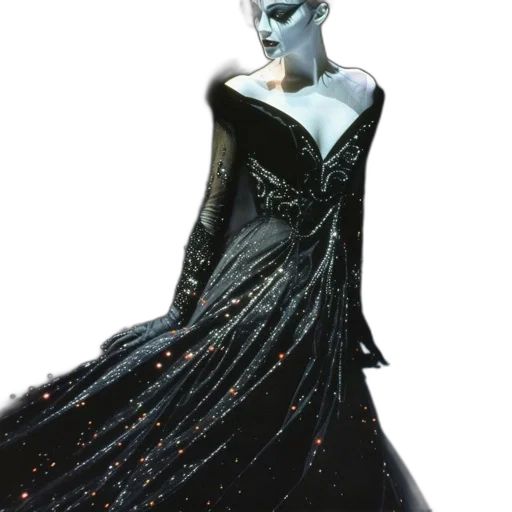 dress, jewelry, creature, concept art, fantasy art, 3d render, comic book art, outer space transparent PNG cut-out