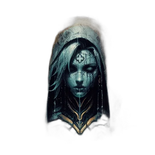face, mask, crown, jewelry, fantasy art, concept art, watercolor, pixel art transparent PNG cut-out