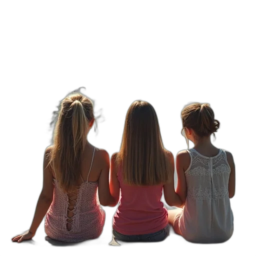 hair, crown, dress, 3d render, photorealistic, second, image, shows transparent PNG cut-out
