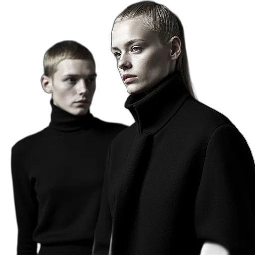 jacket, photorealistic, cyberpunk, concept art, 3d render, monochrome, dark, backstage transparent PNG cut-out