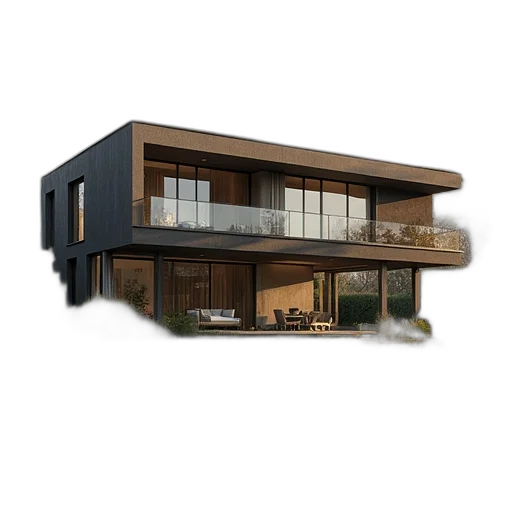 building, furniture, 3d render, photorealistic, concept art, pixel art, earth tones, dark transparent PNG cut-out