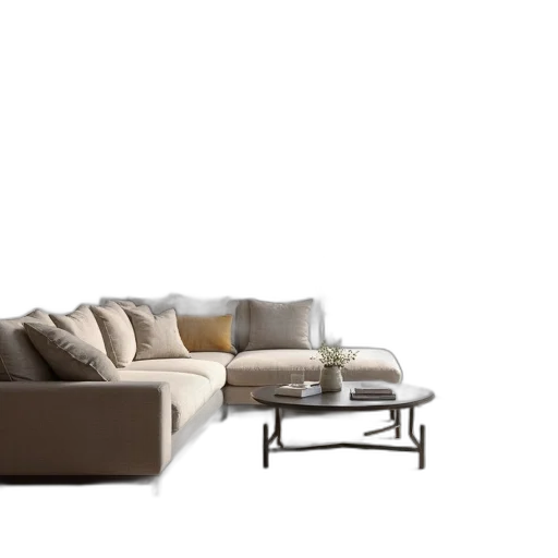 furniture, 3d render, photorealistic, concept art, earth tones, monochrome, golden, dark transparent PNG cut-out
