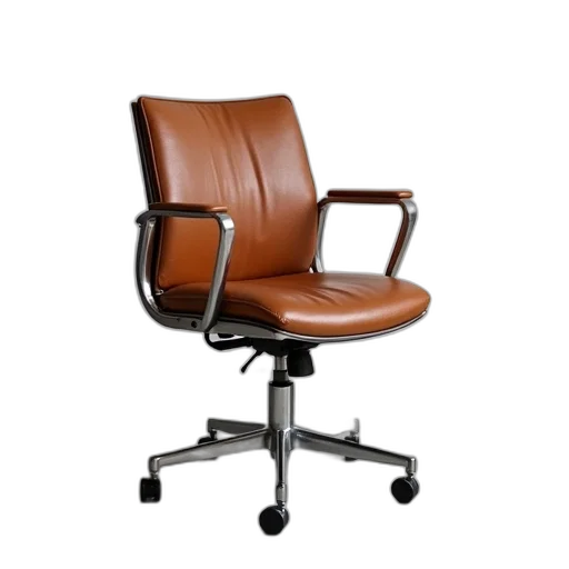 furniture, staff, 3d render, steelcase, office, chair, uses, leather transparent PNG cut-out