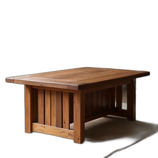 furniture, food, dress, 3d render, photorealistic, traditional, wooden, table transparent PNG cut-out