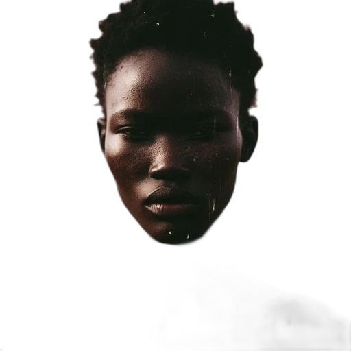 face, mask, hair, creature, photorealistic, 3d render, concept art, pixel art transparent PNG cut-out