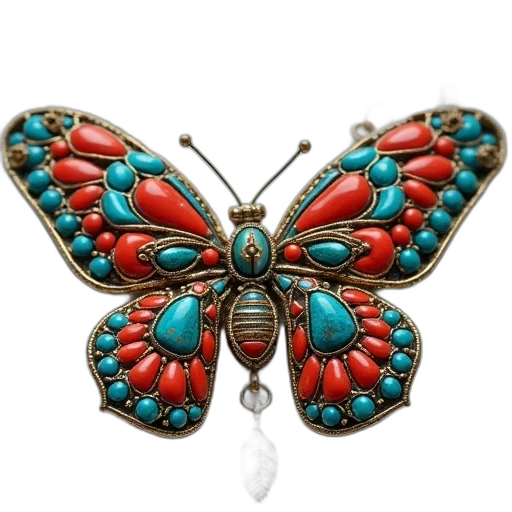 jewelry, crown, butterfly, necklace transparent PNG cut-out