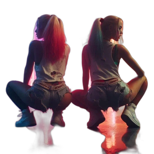 concept art, 3d render, photorealistic, pixel art, neon lights, fire, neon, dark transparent PNG cut-out