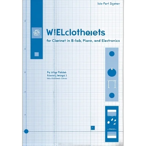 book, cover, title, variations, clarinet, b-flat, piano, electronics transparent PNG cut-out