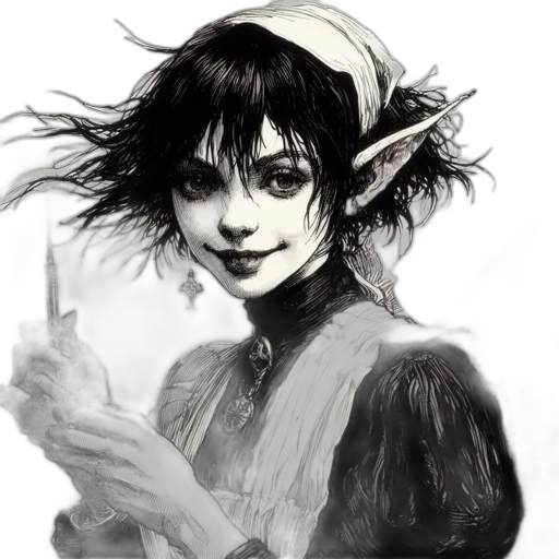 staff, face, fantasy art, concept art, comic book art, pencil sketch, monochrome, dark transparent PNG cut-out