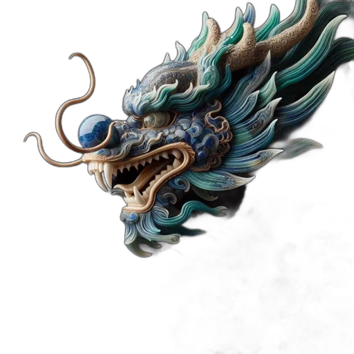 dragon, mask, staff, creature, fantasy art, concept art, photorealistic, 3d render transparent PNG cut-out