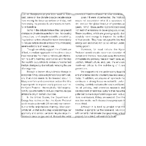 advertisement, exxonmobil, titled, harm, discusses, kyoto, protocol, impact transparent PNG cut-out