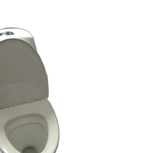 robot, crown, 3d render, two, white, toilets, open, lids transparent PNG cut-out
