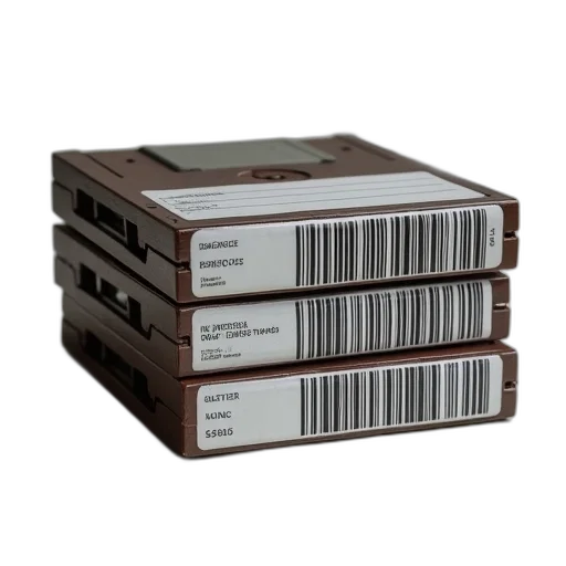 three, floppys, stacked, together transparent PNG cut-out