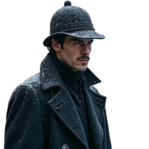 hat, jacket, face, snow, dark, cover, german, edition transparent PNG cut-out