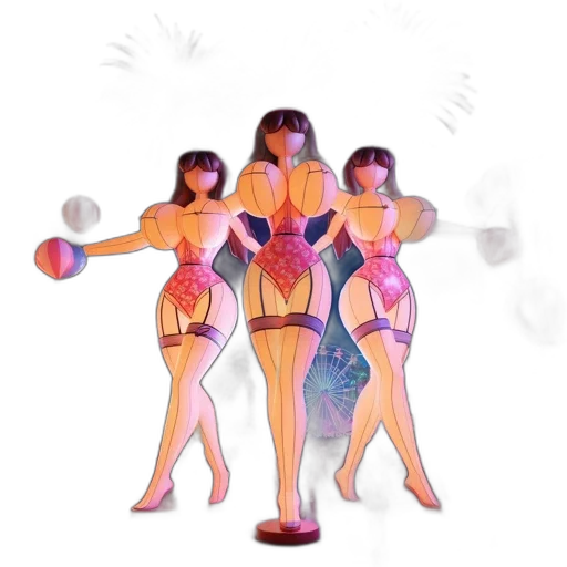 staff, dress, robot, 3d render, concept art, fantasy art, vaporwave, outer space transparent PNG cut-out