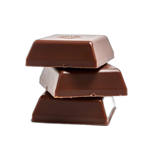 food, crown, 3d render, stack, chocolate, bars, placed, white transparent PNG cut-out