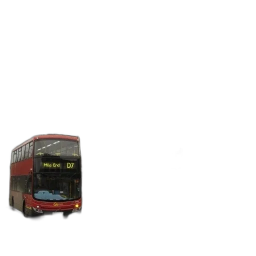 car, pixel art, 3d render, photorealistic, concept art, red, double-decker, bus transparent PNG cut-out