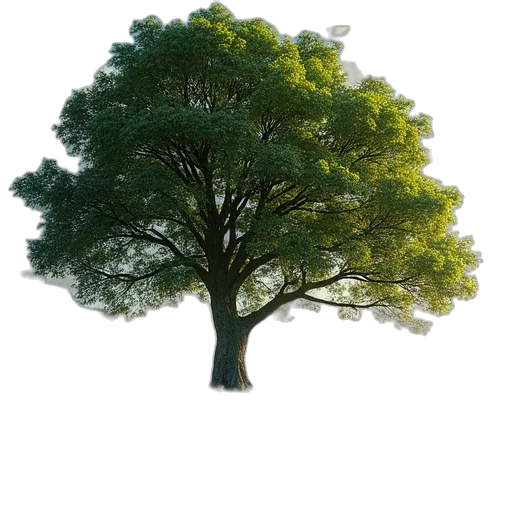 tree, crown, hair, animal, 3d render, photorealistic, concept art, pixel art transparent PNG cut-out