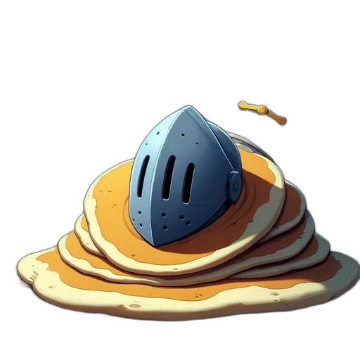 food, hat, crown, weapon, concept art, 3d render, anime, watercolor transparent PNG cut-out