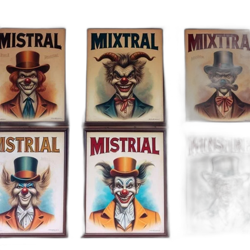mask, comic book art, concept art, photorealistic, watercolor, six, colorful, framed transparent PNG cut-out