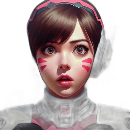robot, face, mask, concept art, photorealistic, fantasy art, anime, pastel transparent PNG cut-out