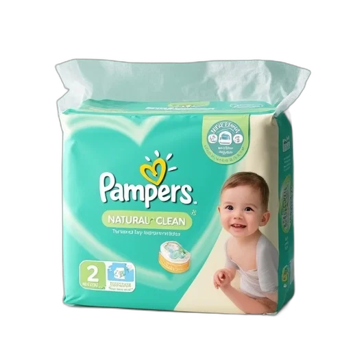 packaging, pampers, natural, clean transparent PNG cut-out