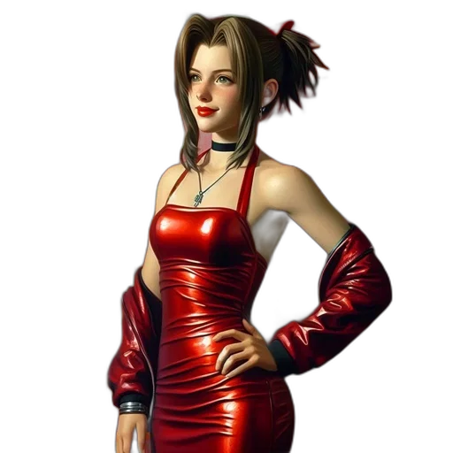 dress, staff, concept art, photorealistic, 3d render, fantasy art, red, female transparent PNG cut-out