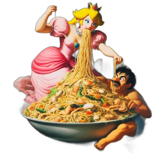 food, dress, concept art, photorealistic, pixel art, underwater, surreal, scenes transparent PNG cut-out