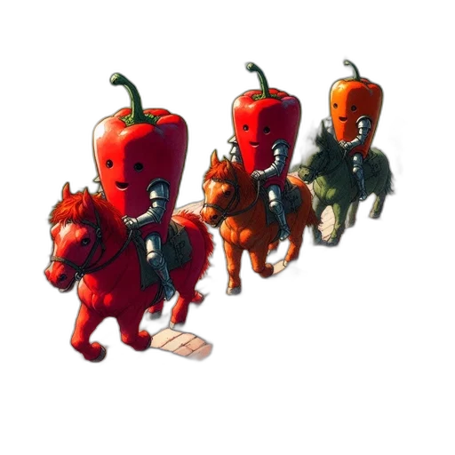 robot, food, creature, animal, 3d render, concept art, pixel art, fantasy art transparent PNG cut-out