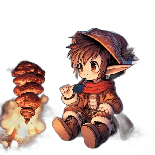 food, weapon, staff, dragon, fantasy art, concept art, pixel art, watercolor transparent PNG cut-out