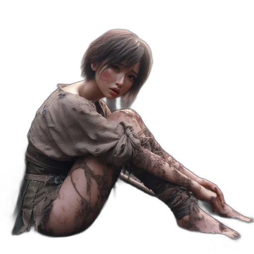 dress, staff, shoes, weapon, photorealistic, fantasy art, concept art, oil painting transparent PNG cut-out