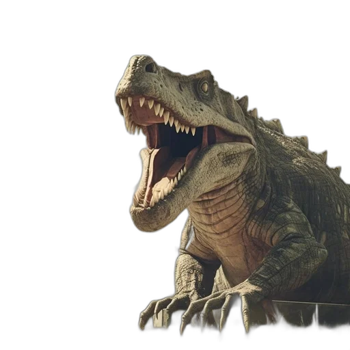creature, animal, dragon, concept art, 3d render, photorealistic, urban, t-rex transparent PNG cut-out