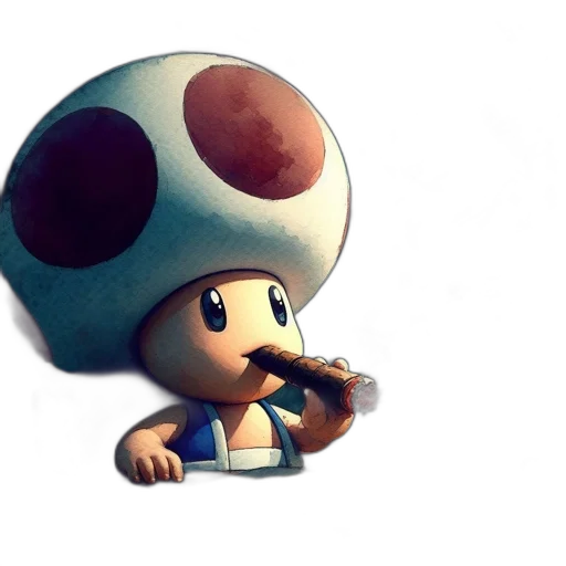 hat, food, weapon, 3d render, concept art, pixel art, photorealistic, toadlike transparent PNG cut-out