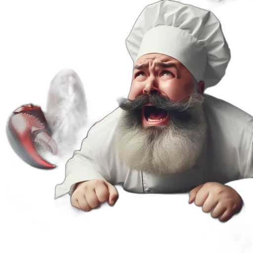 food, face, creature, mask, concept art, photorealistic, 3d render, fire transparent PNG cut-out