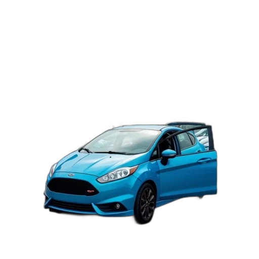 car, animal, 3d render, photorealistic, concept art, blue, compact, parked transparent PNG cut-out