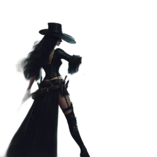 hat, staff, weapon, sword, concept art, fantasy art, 3d render, pixel art transparent PNG cut-out